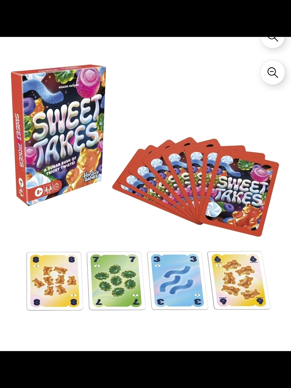 Sweet Takes Card Game for Kids, Teens, and Adults, Family Games for 2-5 Players